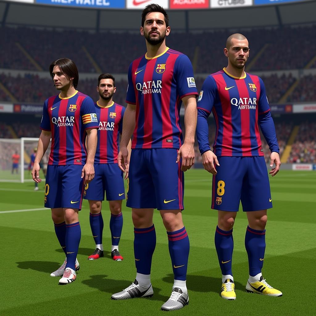 Tái hiện đội hình trong mơ Barcelona 2009 trong PES 2017 với bộ kit huyền thoại