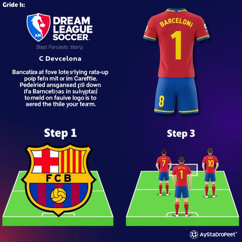 Tải logo Barcelona cho Dream League Soccer