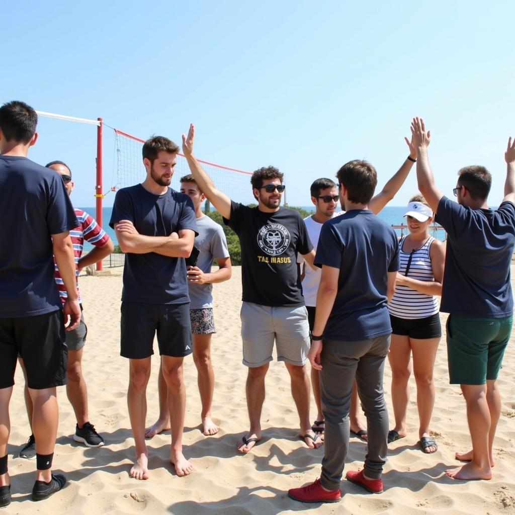 Hoạt động team building ngoài trời tại Barcelona