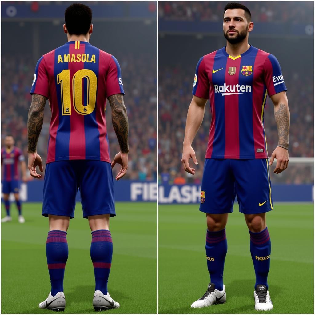 Trải nghiệm PES 2017 Kit Barcelona