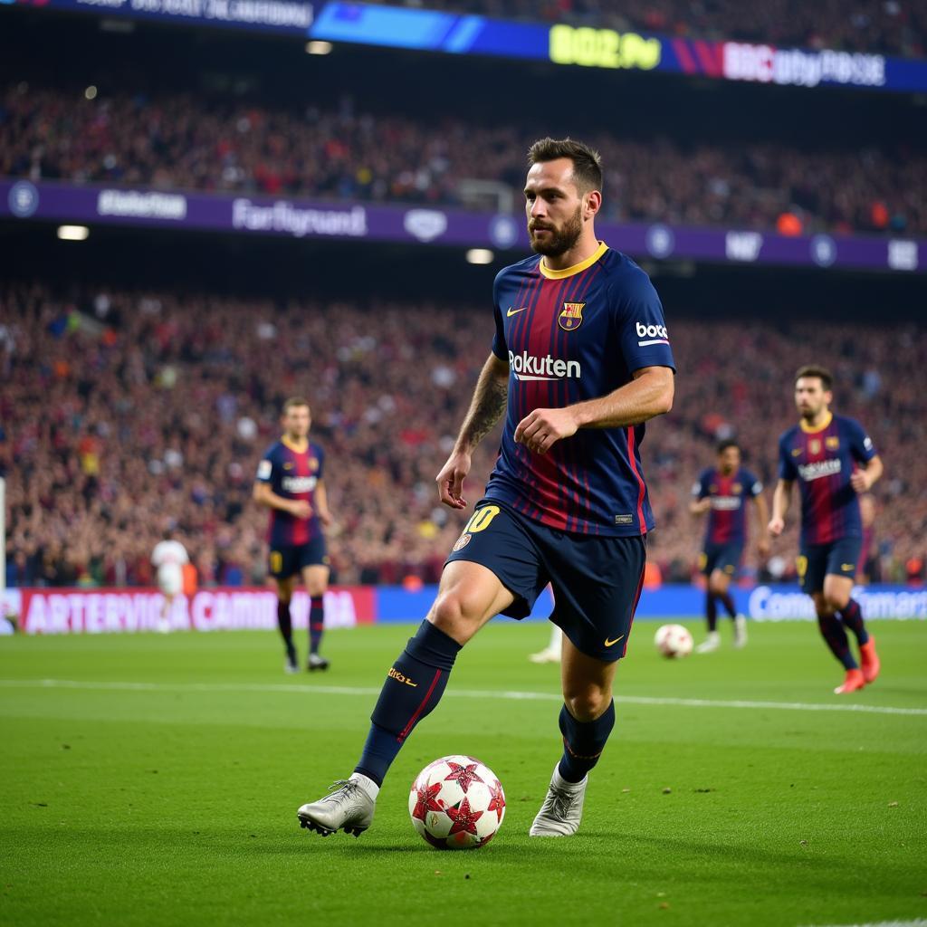 Trận đấu kịch tính Barcelona vs Inter Milan 2019