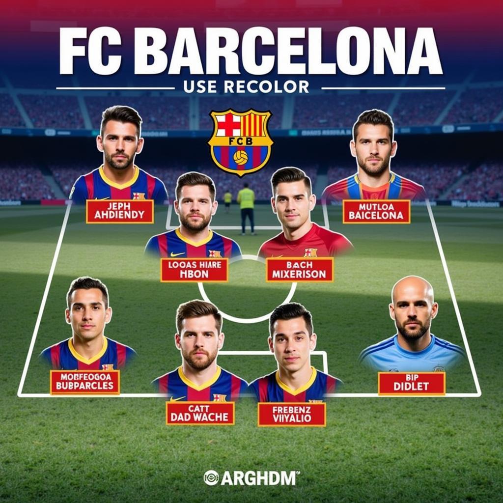 Đội hình ra sân trực tiếp Barcelona hôm nay