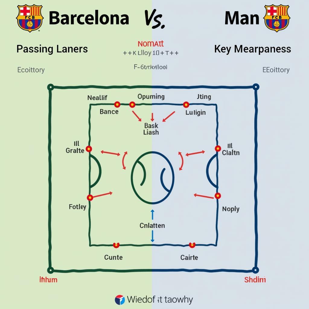 Phân tích chiến thuật của Barcelona vs Man