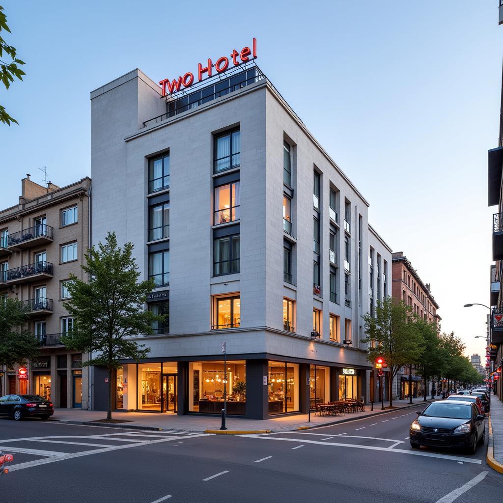 Ngoại cảnh Two Hotel Barcelona