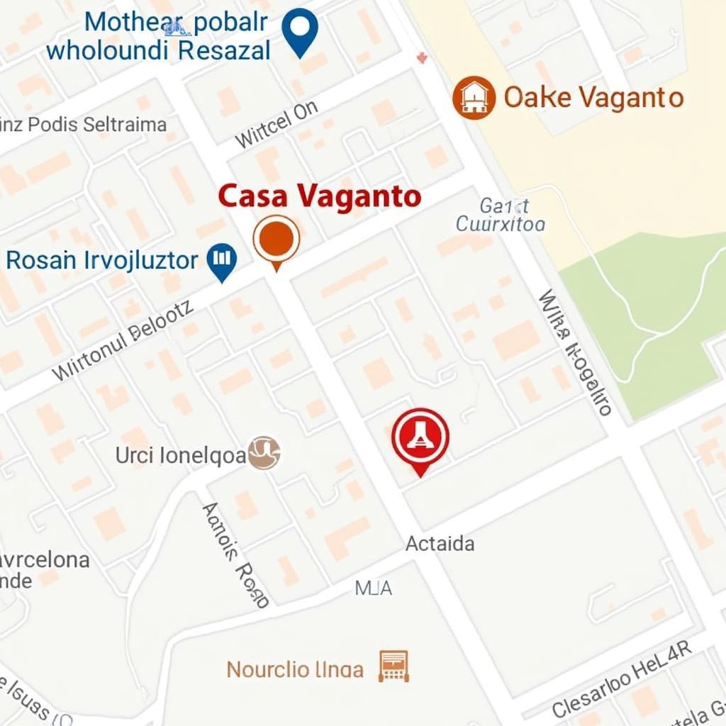 Vị trí đắc địa của Casa Vaganto Hotel Barcelona