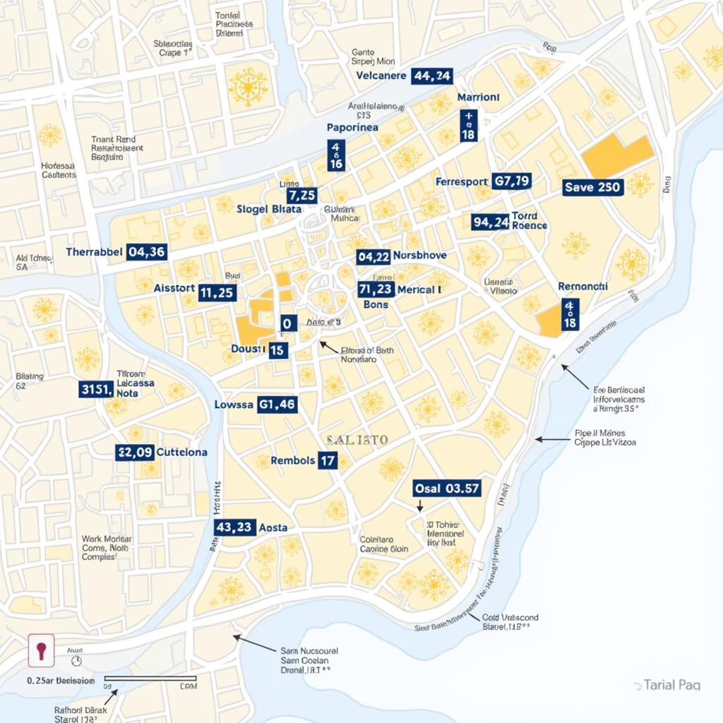 Barcelona Map with Rental Areas Highlighted