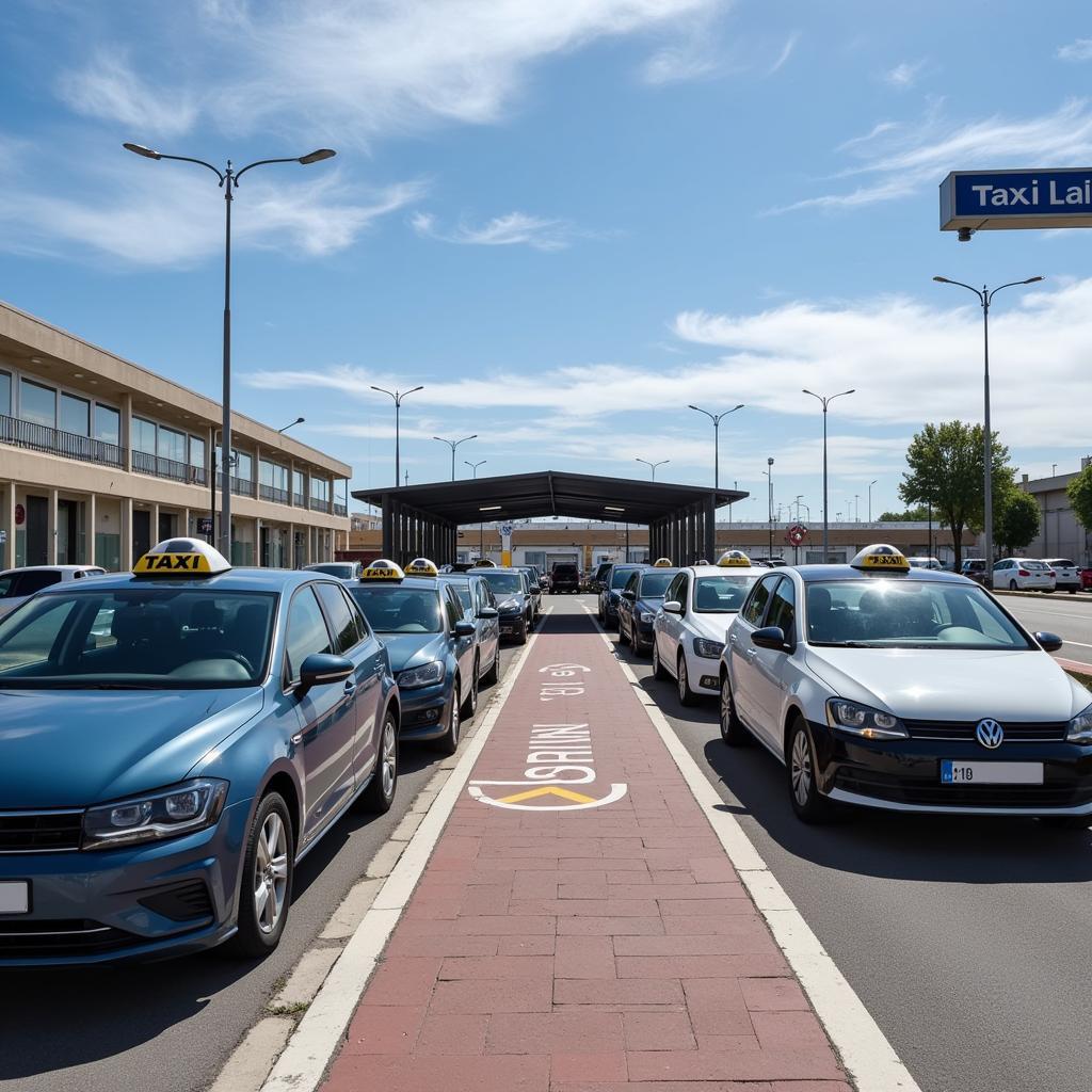 Taxi Stand at Barcelona Girona Airport