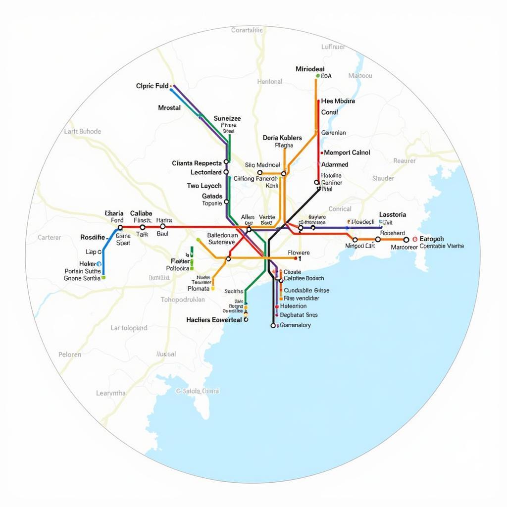 Barcelona Metro System Map