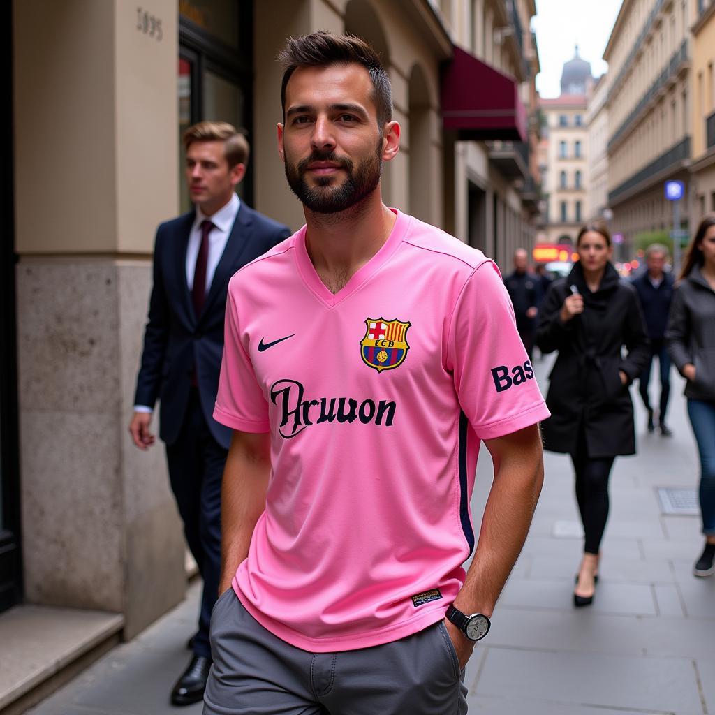 Barcelona Pink Jersey Cultural Impact