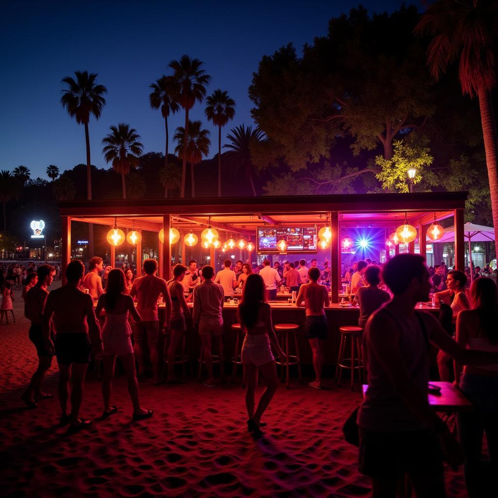 Barcelona Beach Bar Nightlife