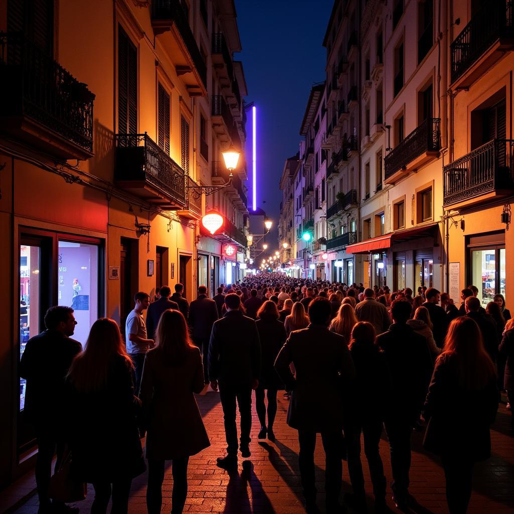 Eixample's vibrant nightlife scene