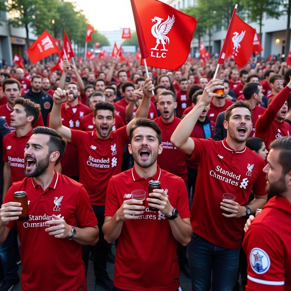 Fan The Kop Đổ Bộ Barcelona