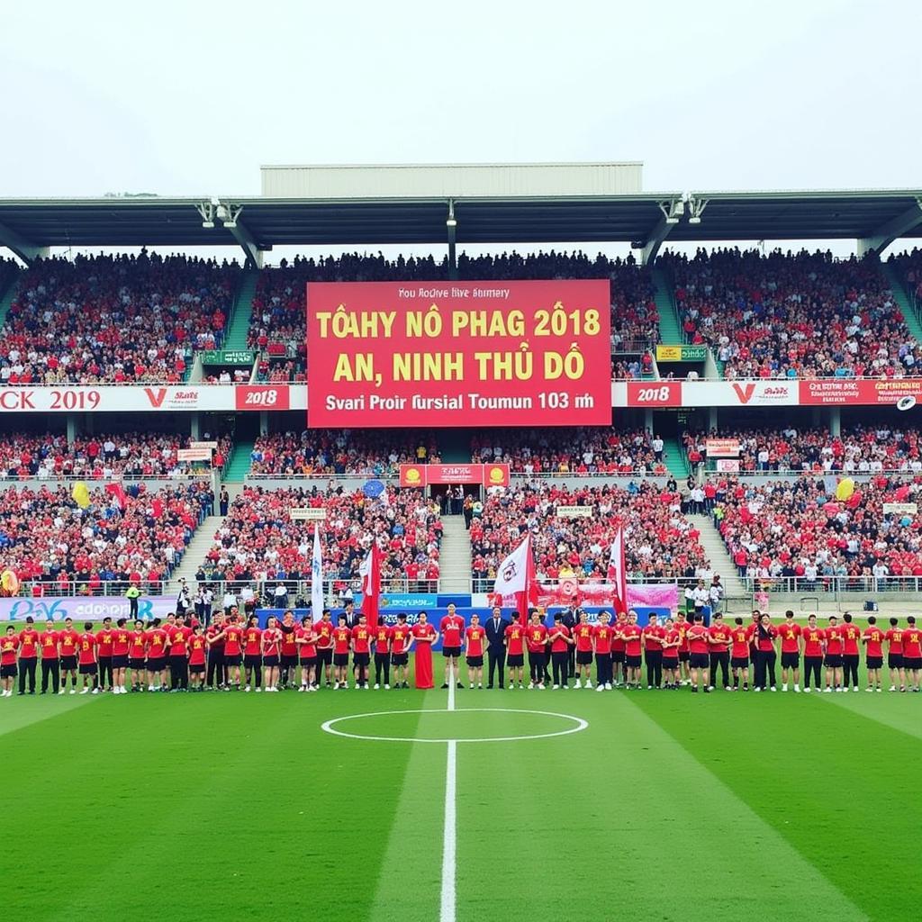 Giải bóng đá An Ninh Thủ Đô 2018 khai mạc