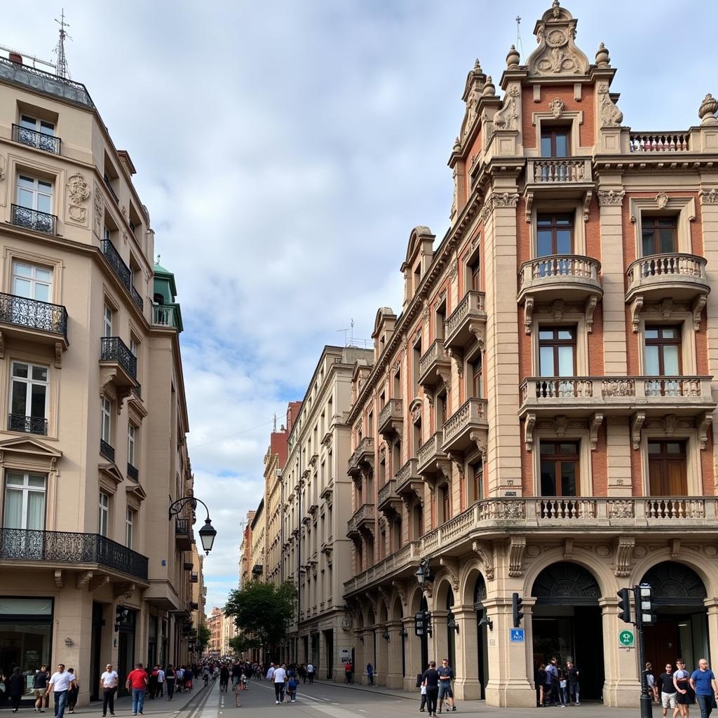 Kiến trúc độc đáo tại Barcelona Plaça Catalunya