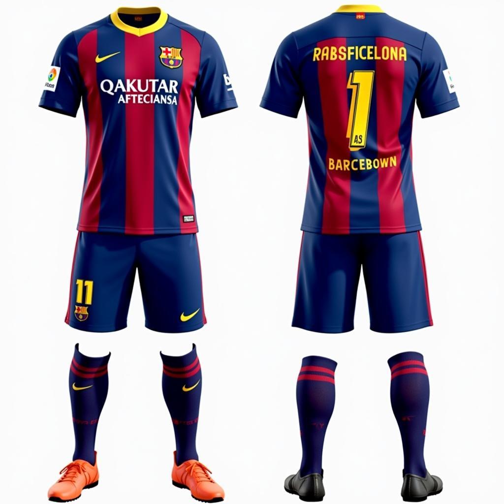 Bộ kit sân khách của Barcelona trong Dream League Soccer 2018