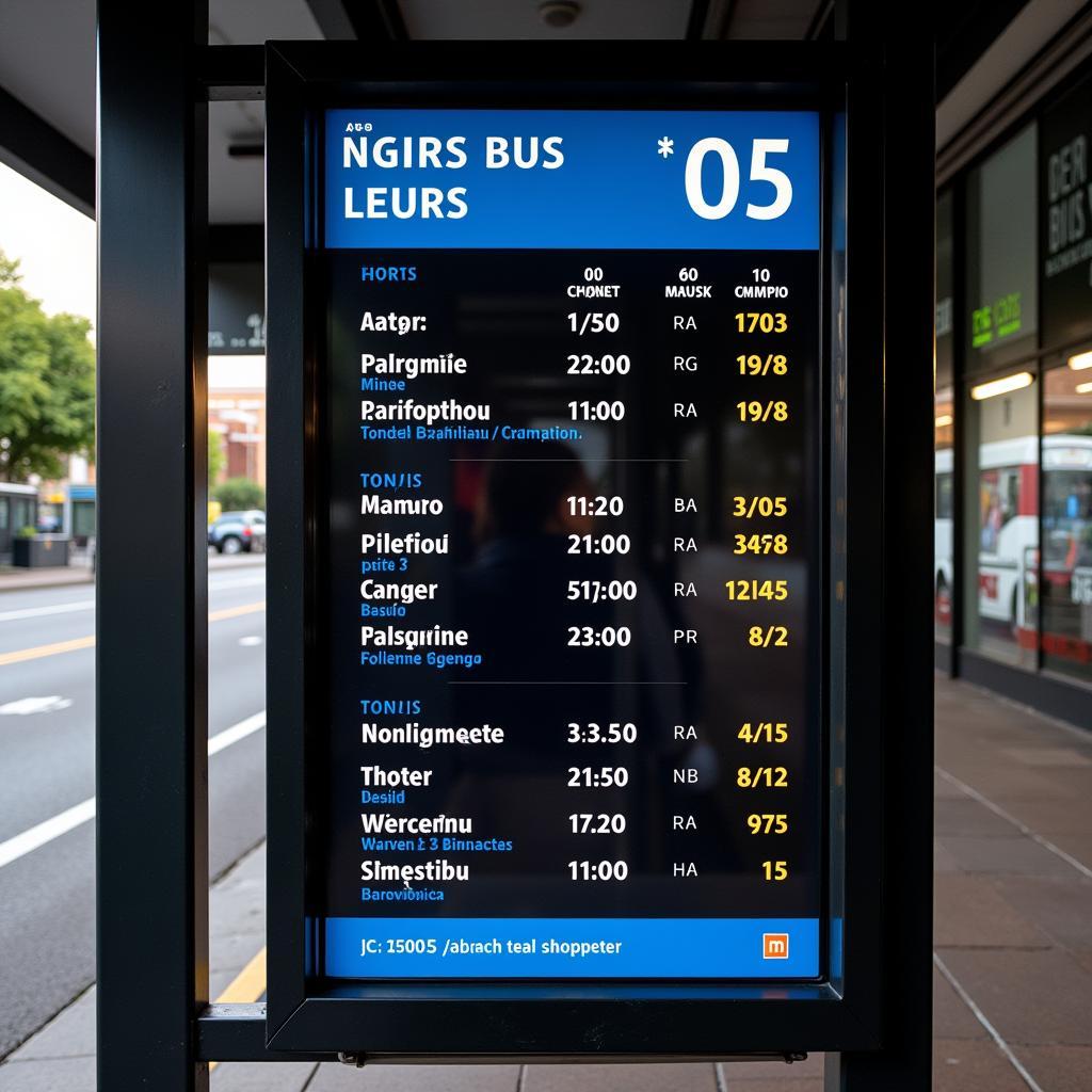 Lịch trình Bus Nocturno Mataro Barcelona