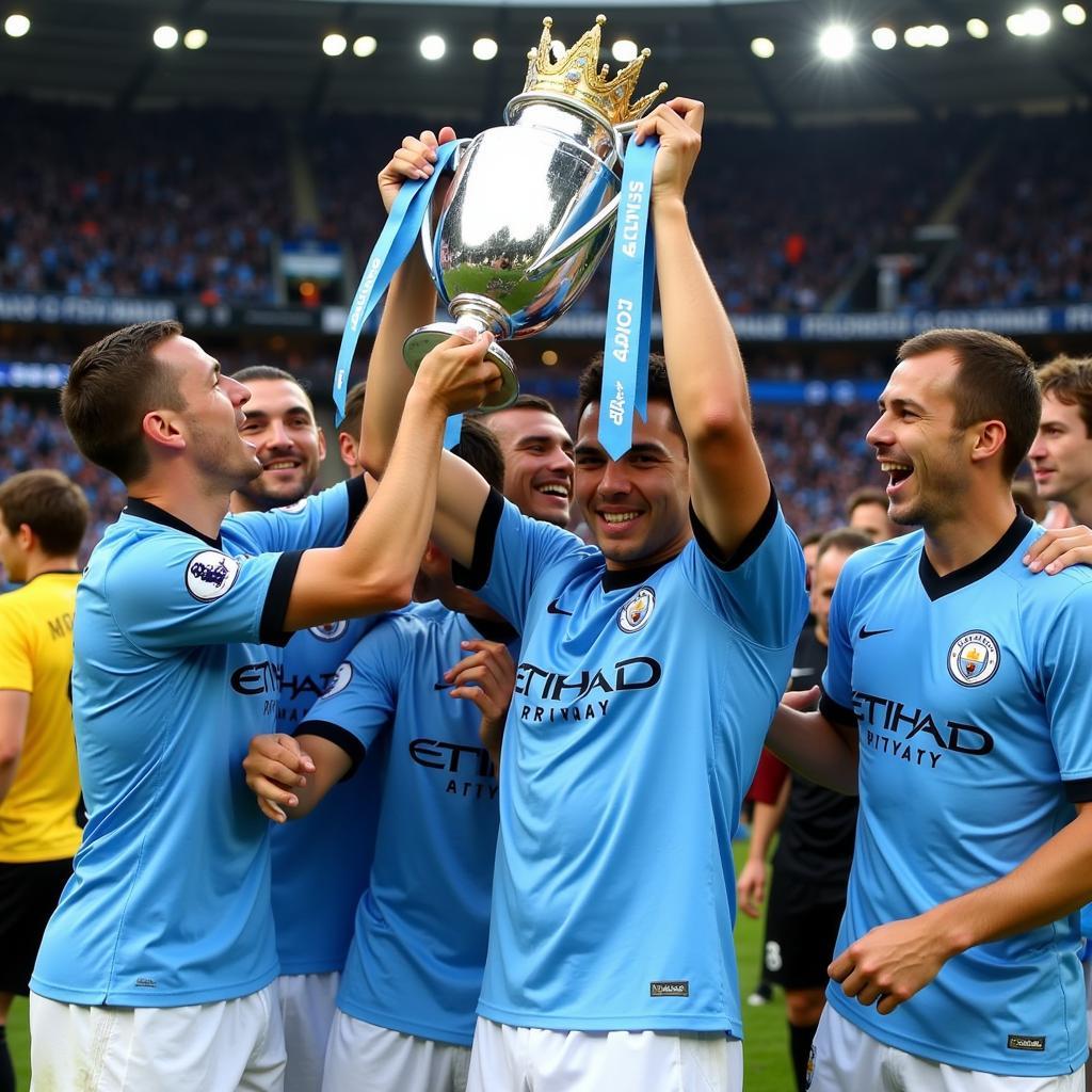 Man City vô địch Premier League 2012