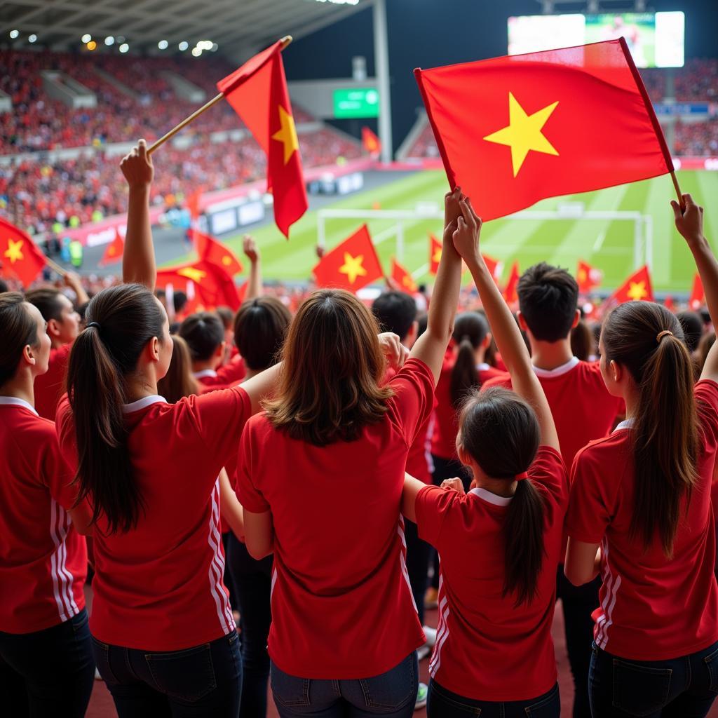 Người hâm mộ Việt Nam tại Asiad 2018