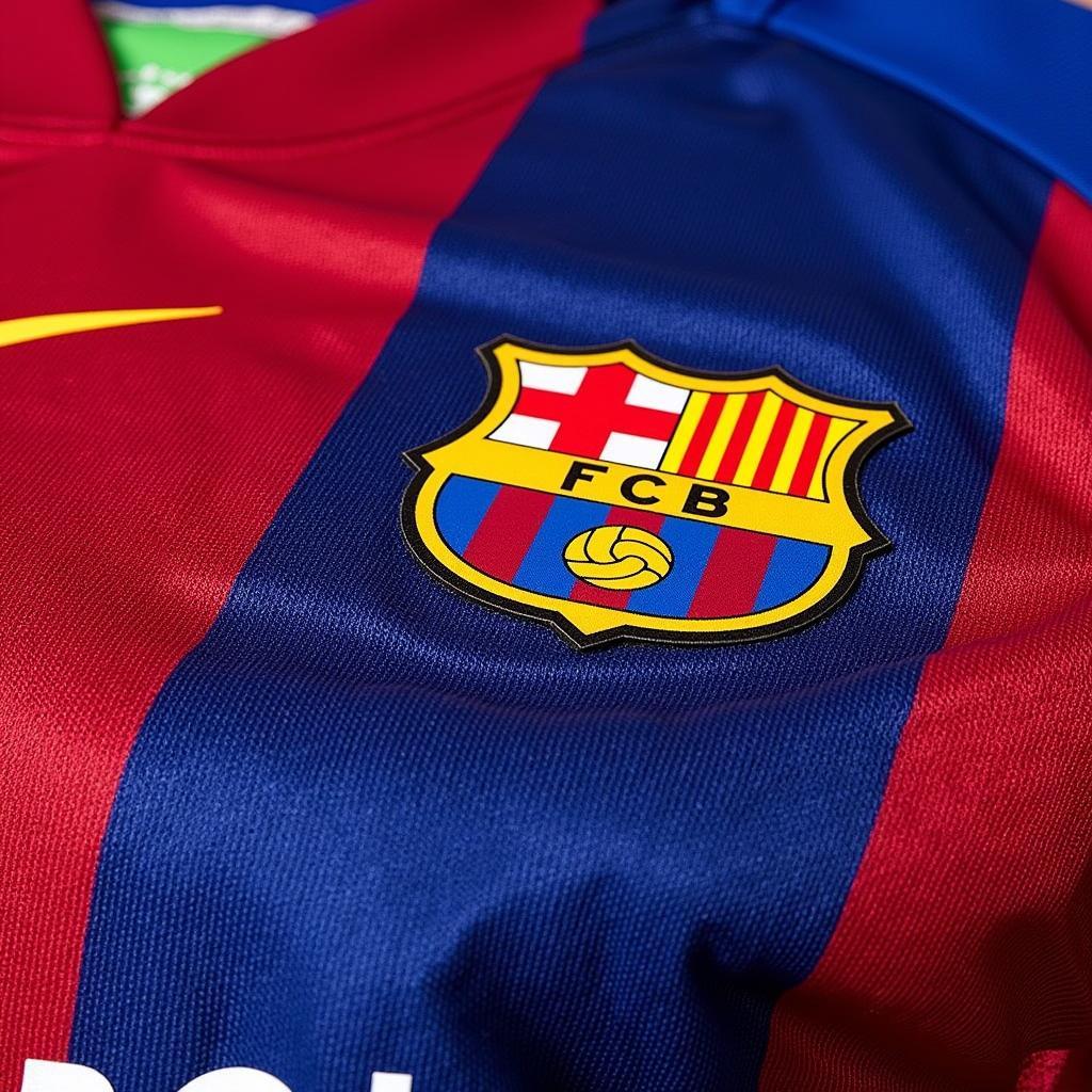 Thiết kế chi tiết mẫu áo sân nhà Barcelona 2016-2017