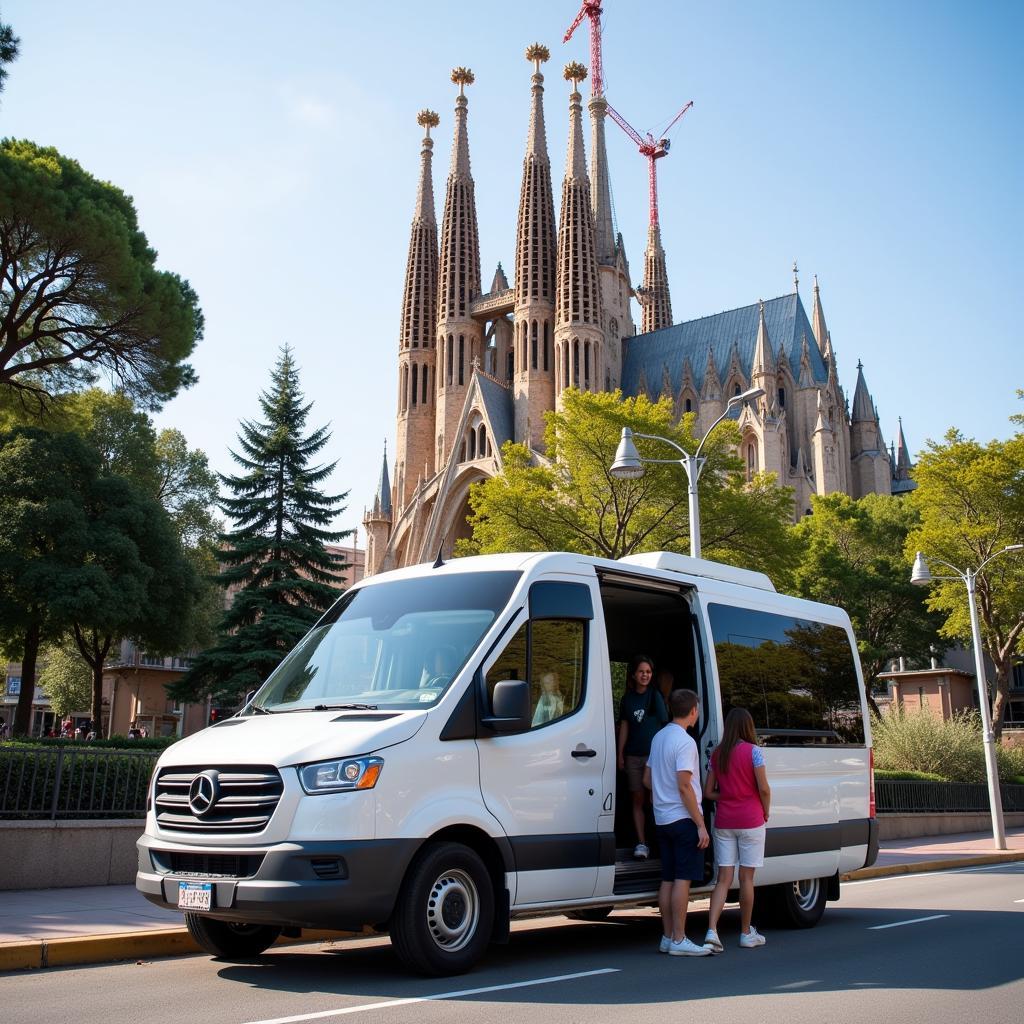 Thuê minibus Barcelona cho nhóm du khách